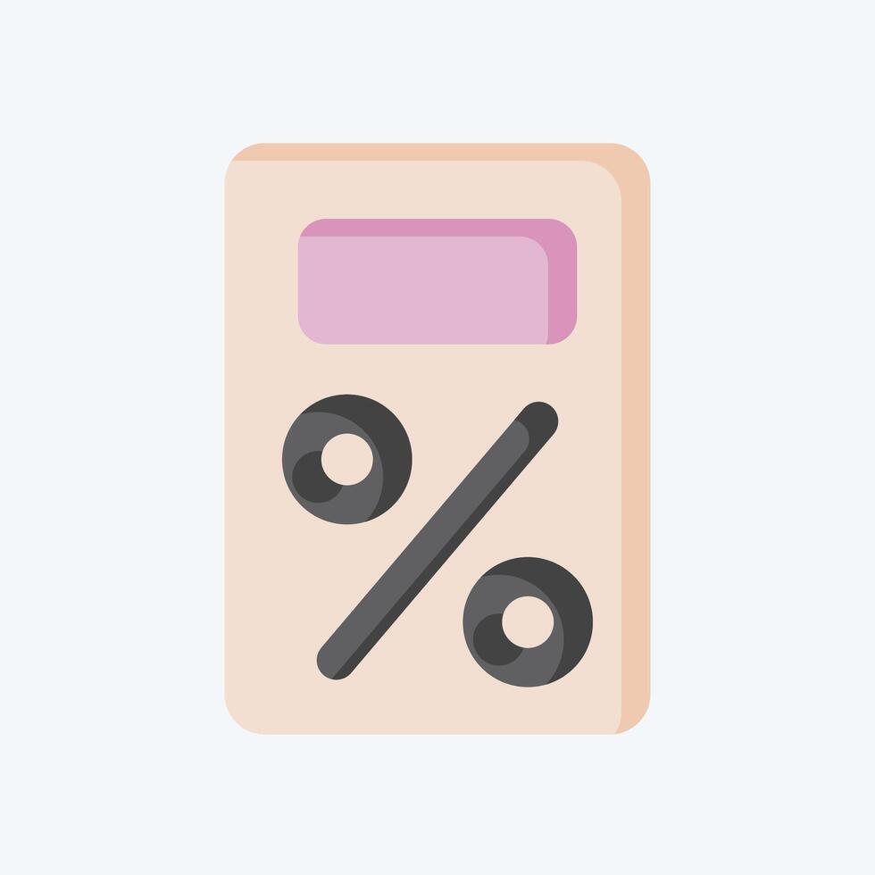 Icon Tax. related to Audit symbol. flat style. design editable vector