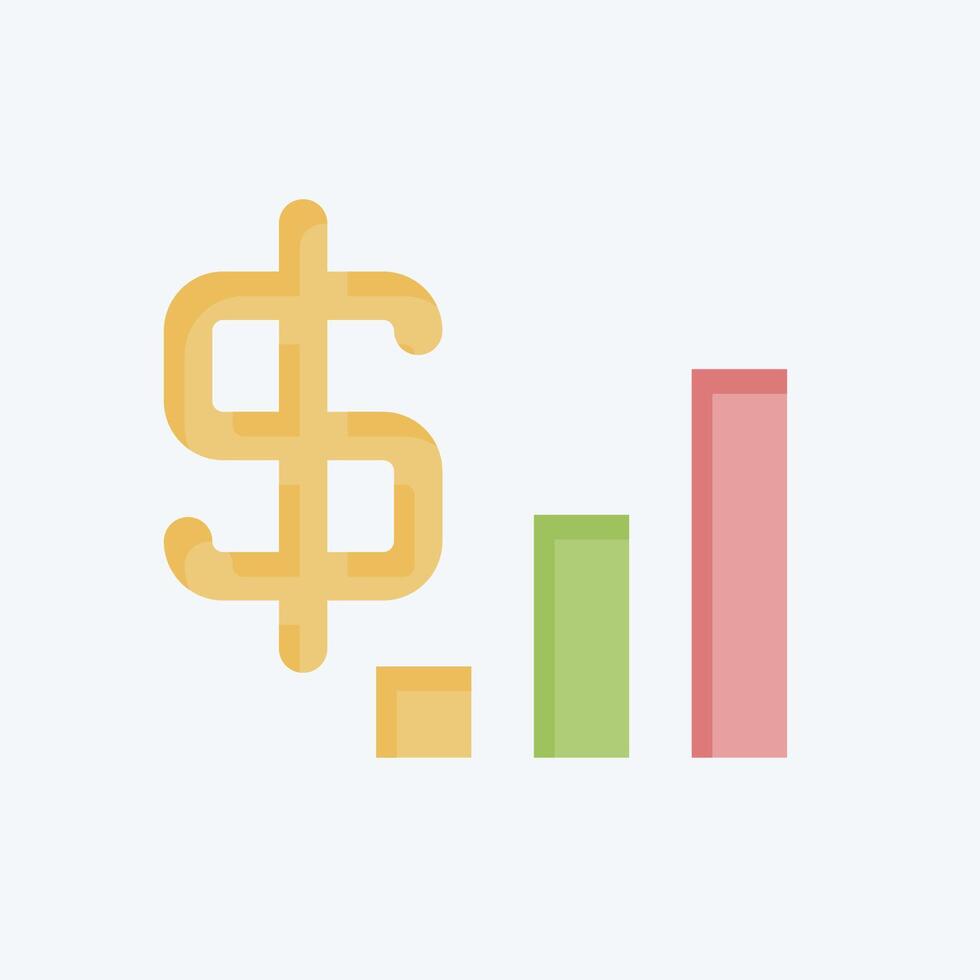 Icon Revenue. related to Audit symbol. flat style. design editable vector