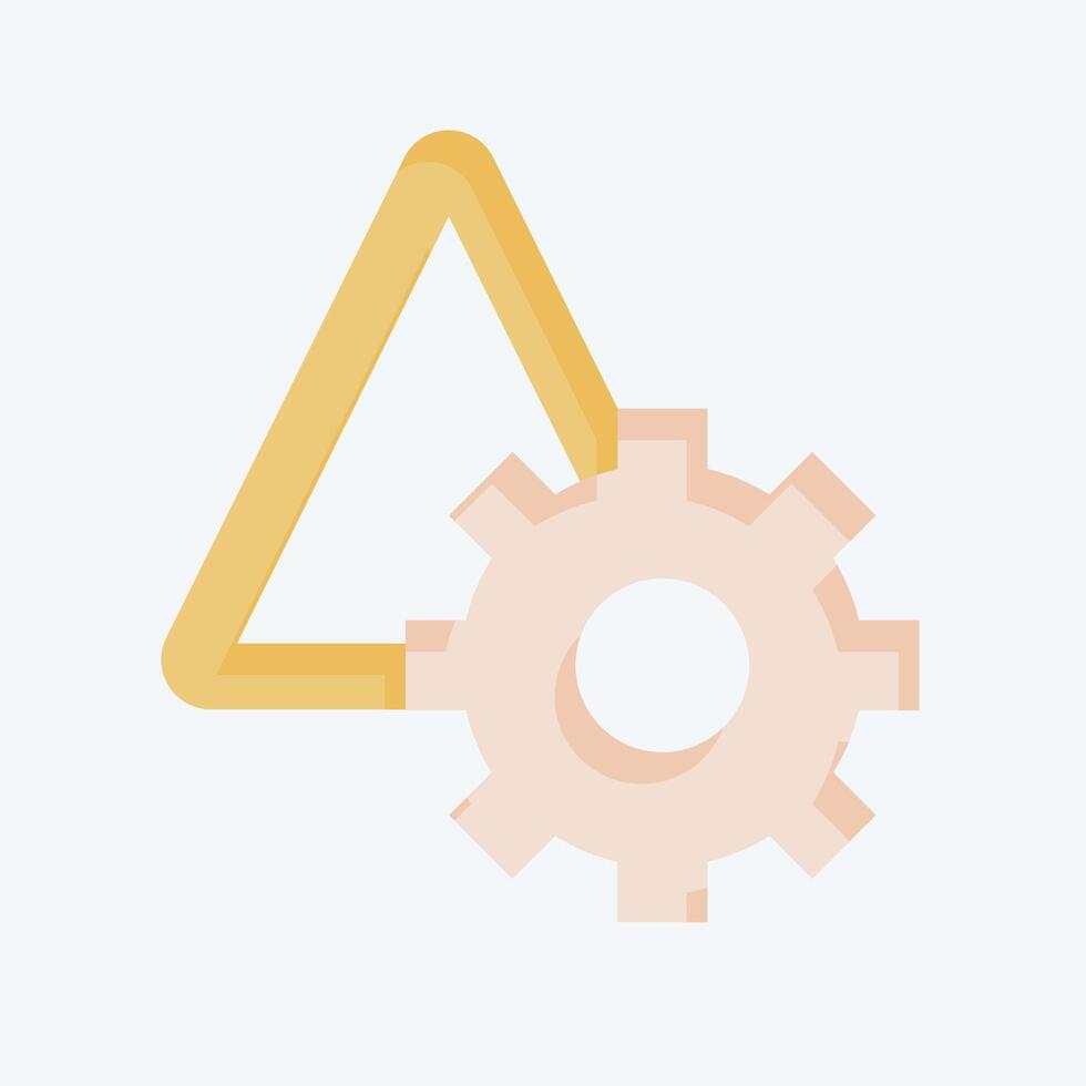 Icon Risk Management. related to Audit symbol. flat style. design editable vector
