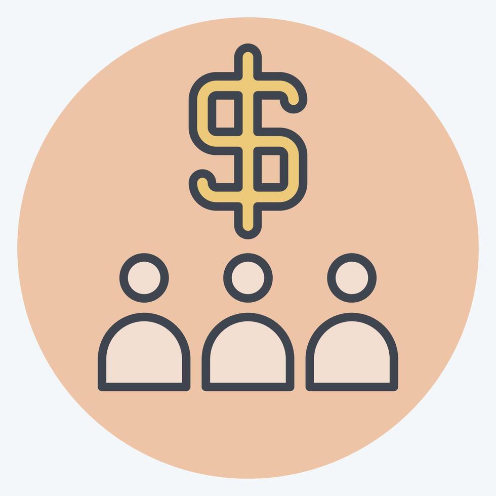 Icon Review. related to Audit symbol. color mate style. design editable vector