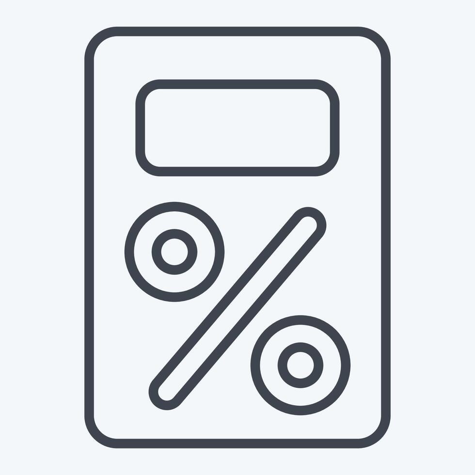 Icon Tax. related to Audit symbol. line style. design editable vector