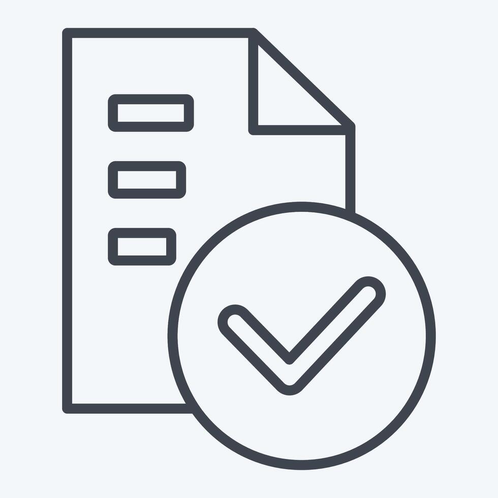 Icon Standarts. related to Audit symbol. line style. design editable vector