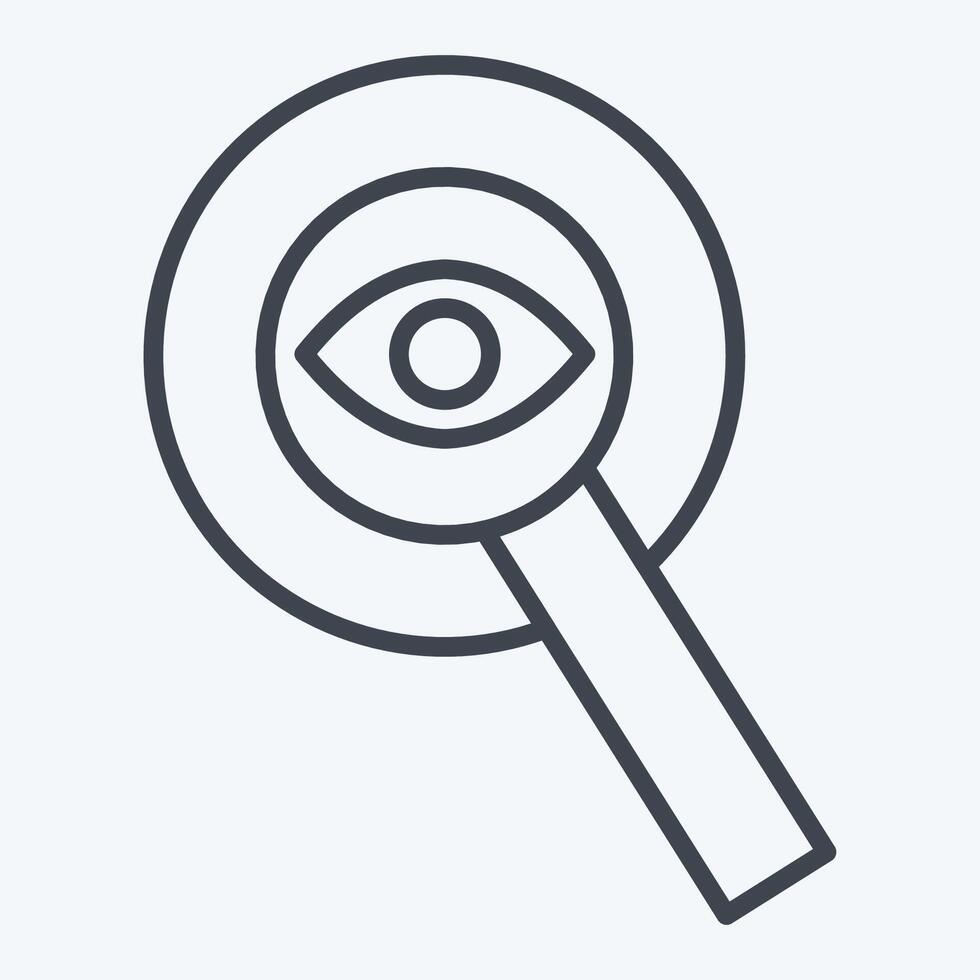 Icon Transparency. related to Audit symbol. line style. design editable vector