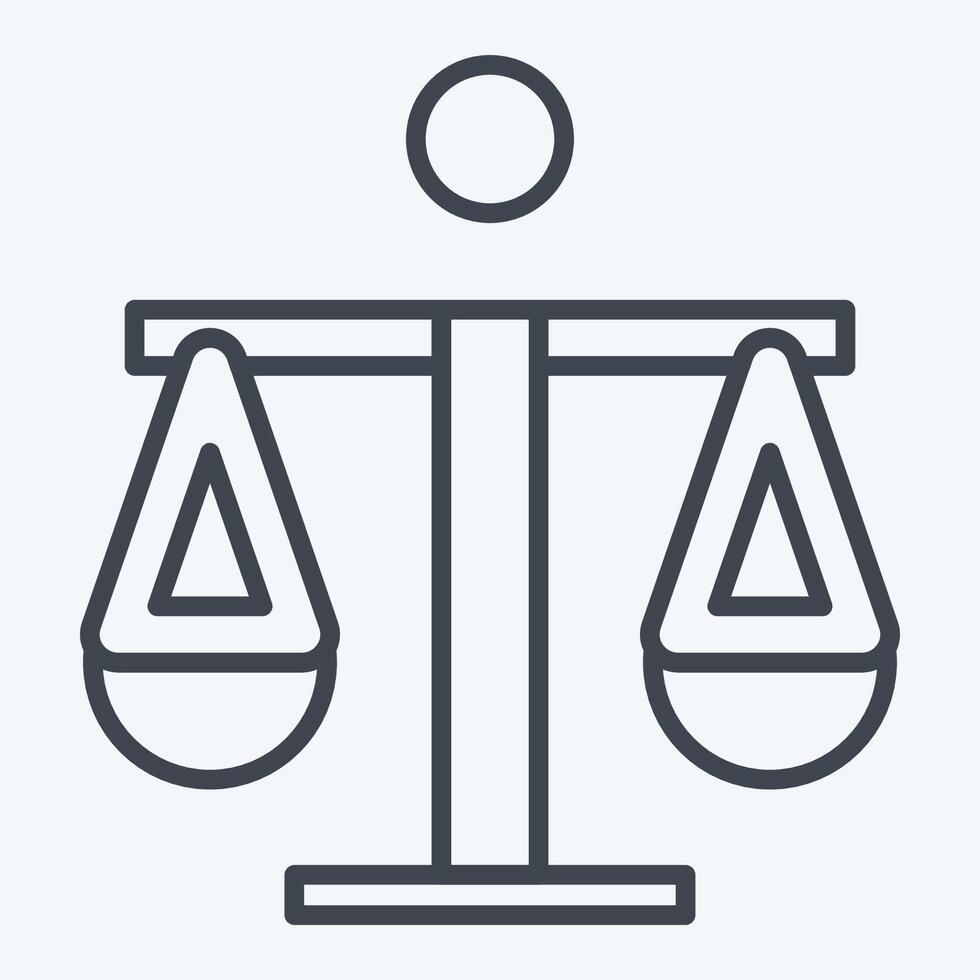 Icon Legal. related to Audit symbol. line style. design editable vector