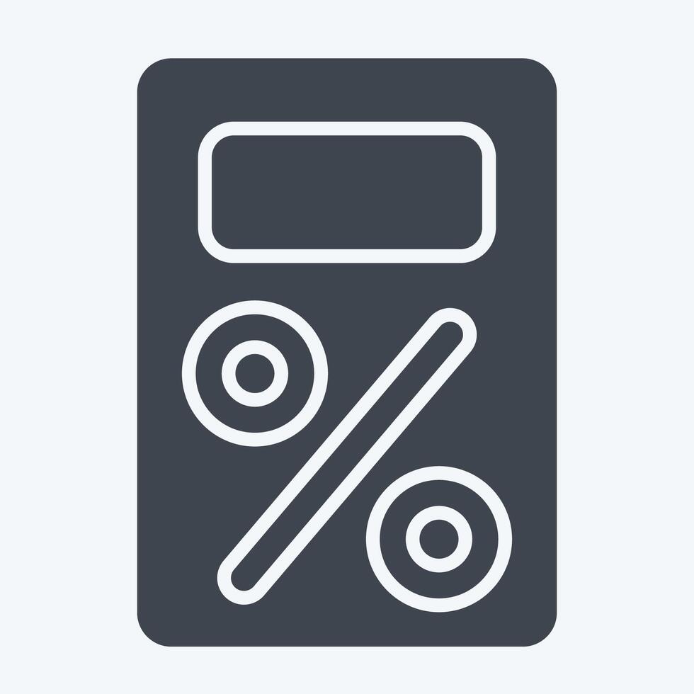 Icon Tax. related to Audit symbol. glyph style. design editable vector