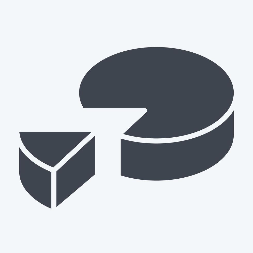 Icon Market Percentage. related to Audit symbol. glyph style. design editable vector