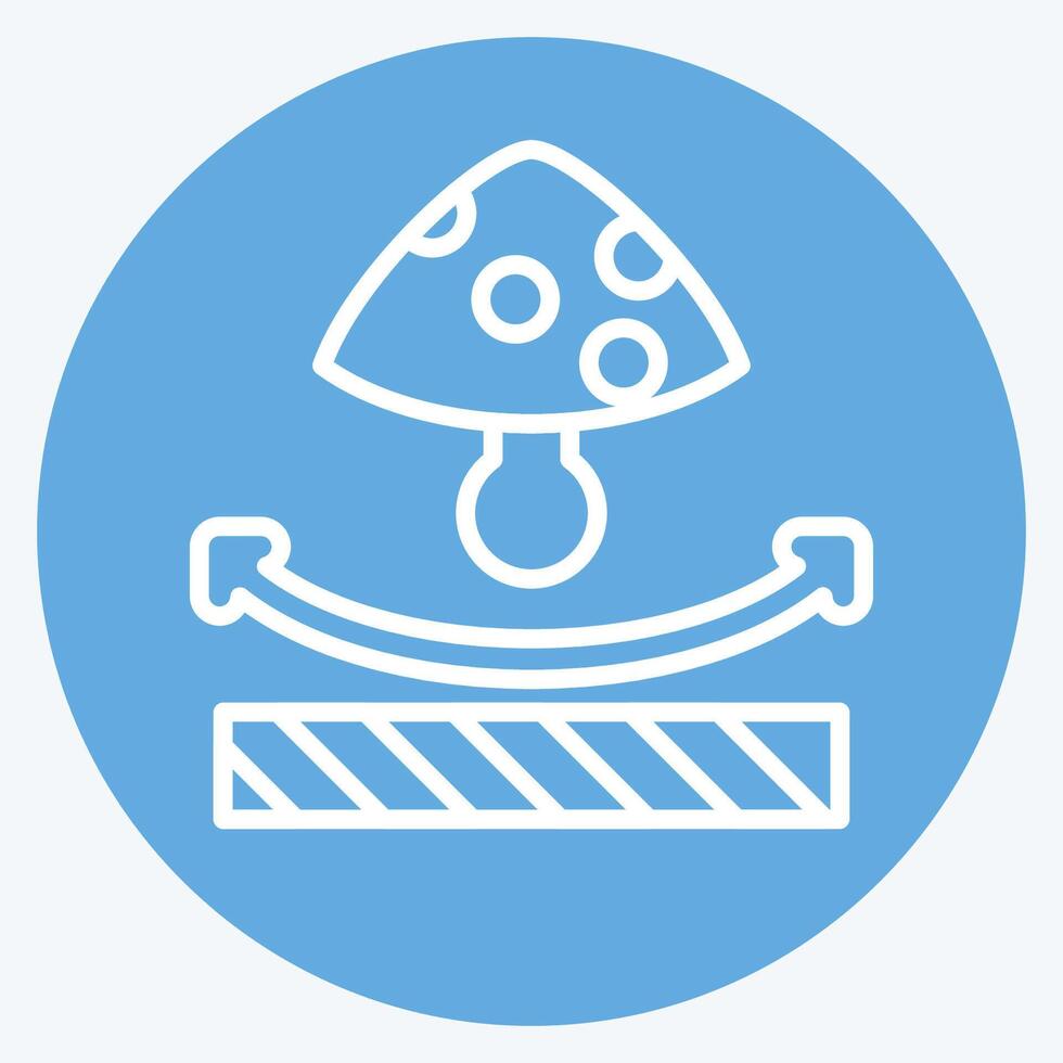 Icon Anti Fungal. related to Fabric symbol. blue eyes style. design editable vector