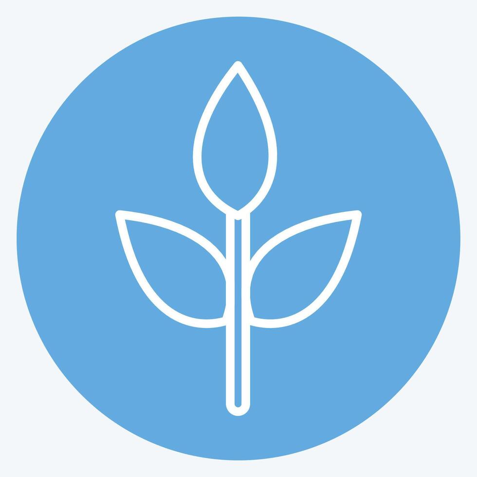 Icon Eco friendly Fabric. related to Fabric symbol. blue eyes style. design editable vector