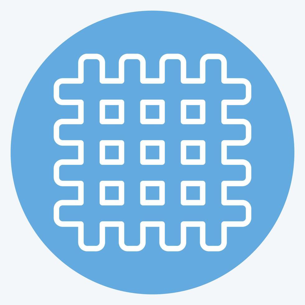 Icon Textile. related to Fabric symbol. blue eyes style. design editable vector