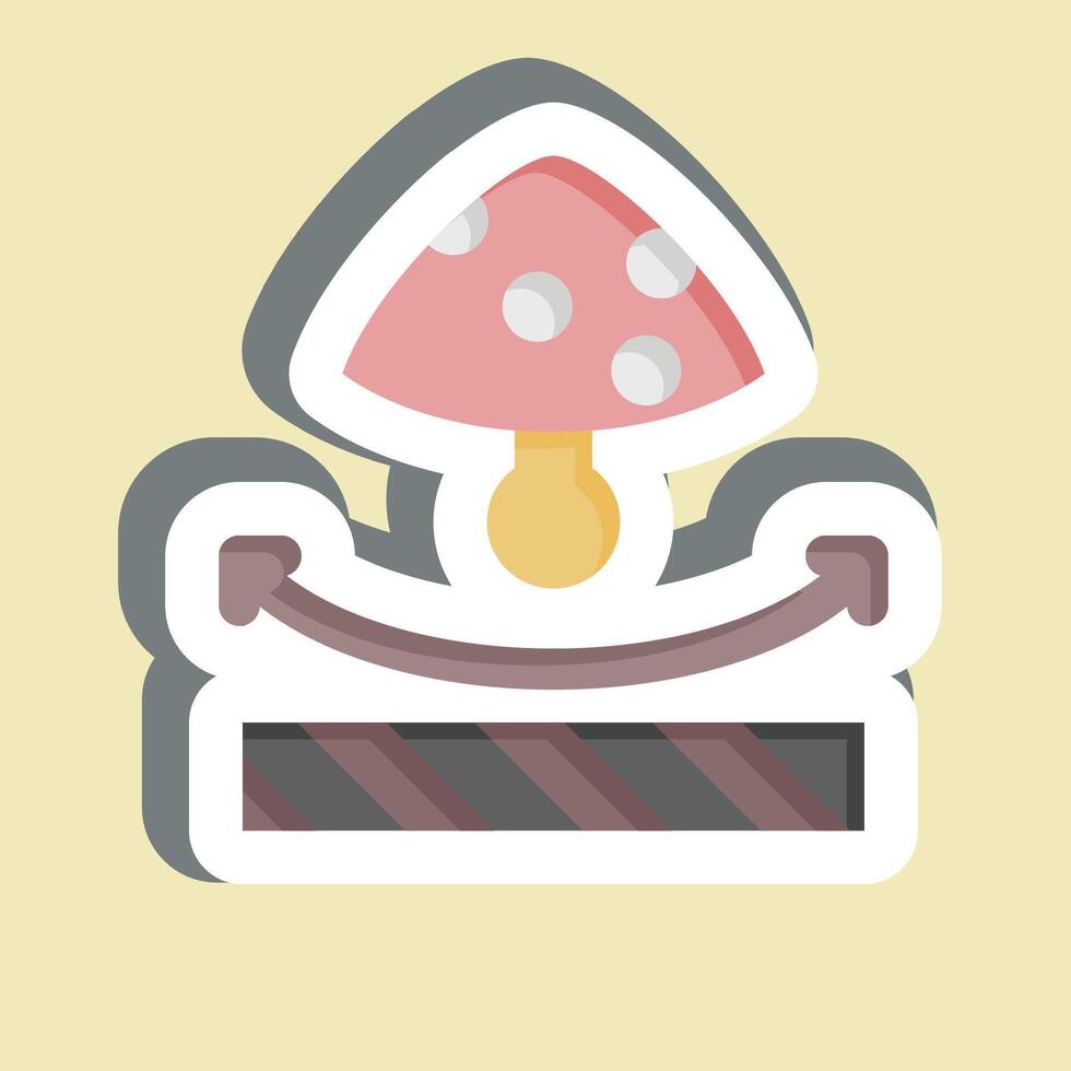 Sticker Anti Fungal. related to Fabric symbol. design editable vector