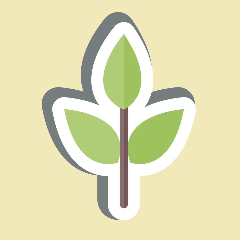 Sticker Eco friendly Fabric. related to Fabric symbol. design editable vector