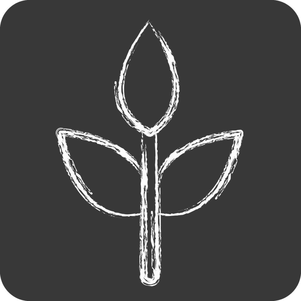 Icon Eco friendly Fabric. related to Fabric symbol. chalk Style. design editable vector