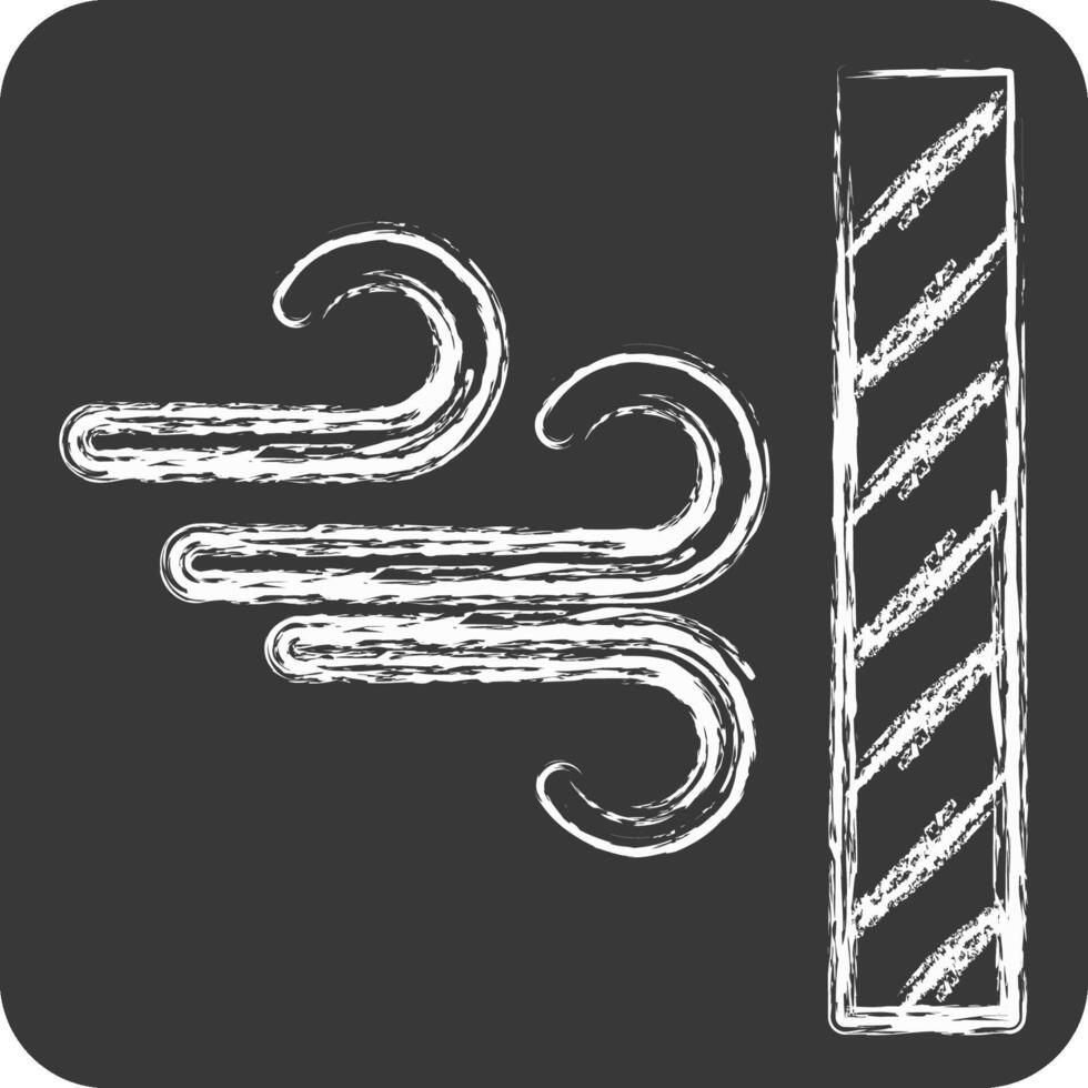 Icon Dustproof. related to Fabric symbol. chalk Style. design editable vector