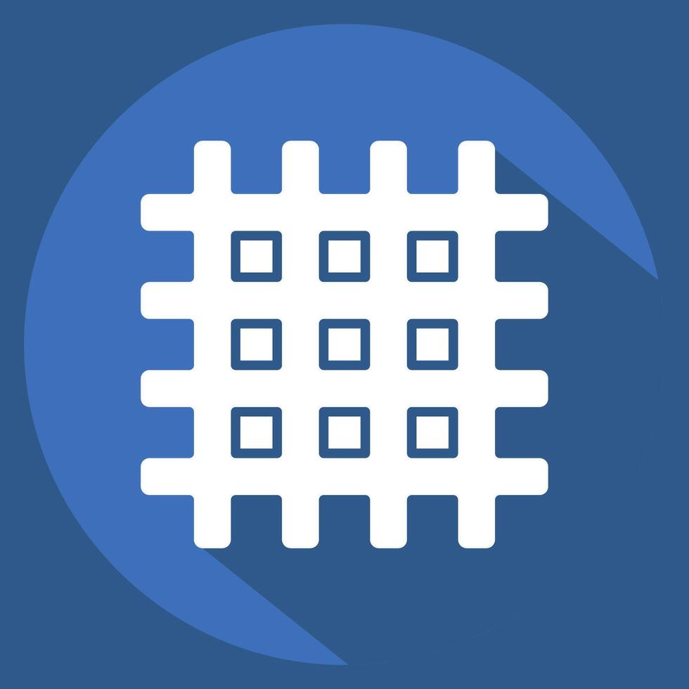 Icon Textile. related to Fabric symbol. long shadow style. design editable vector