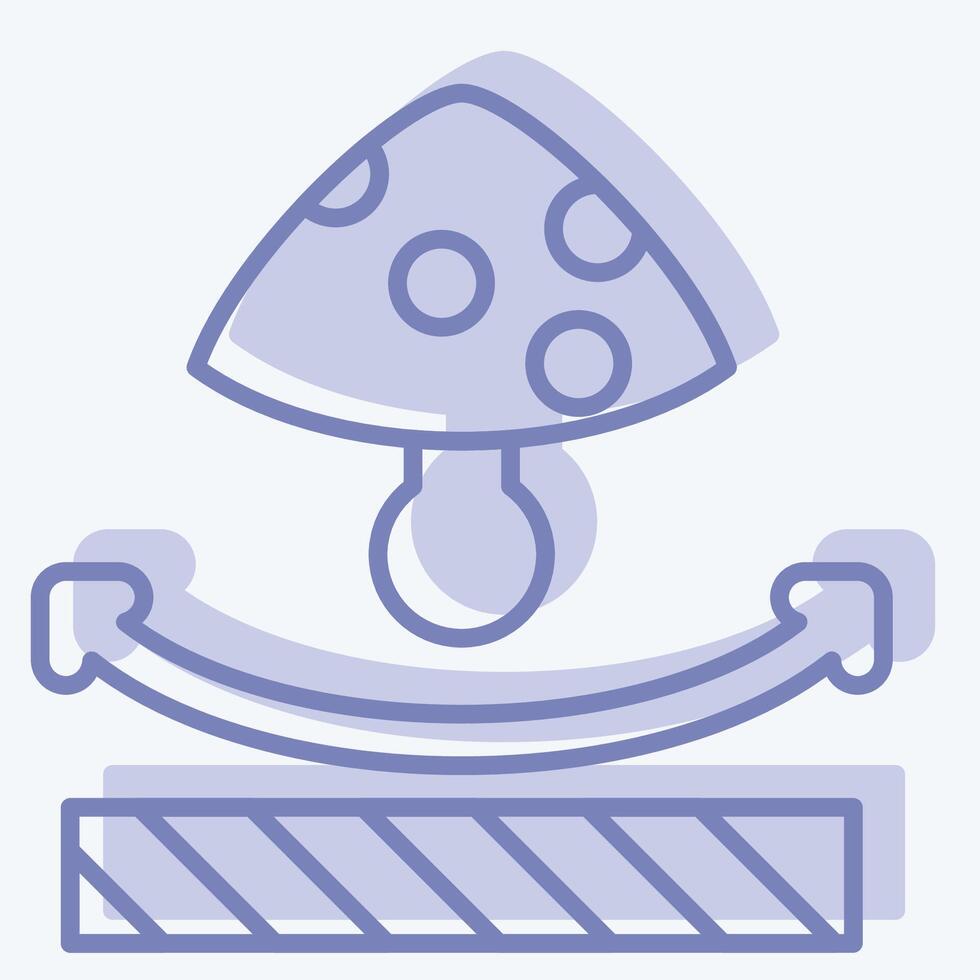Icon Anti Fungal. related to Fabric symbol. two tone style. design editable vector