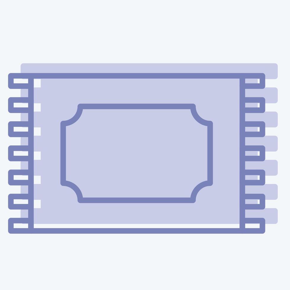 Icon Carpet. related to Fabric symbol. two tone style. design editable vector