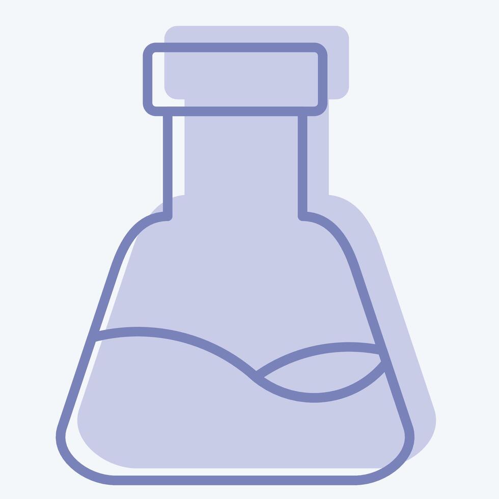 Icon Conical Flask. related to Fabric symbol. two tone style. design editable vector
