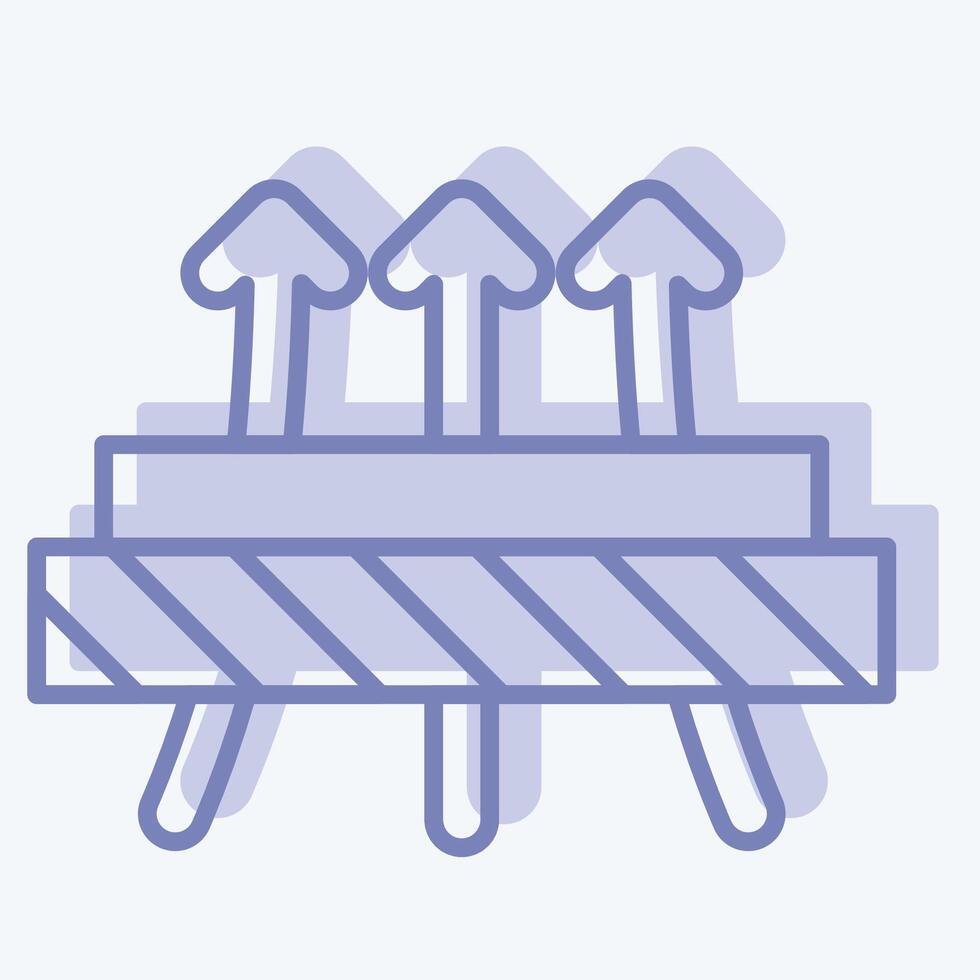 Icon Diffused. related to Fabric symbol. two tone style. design editable vector
