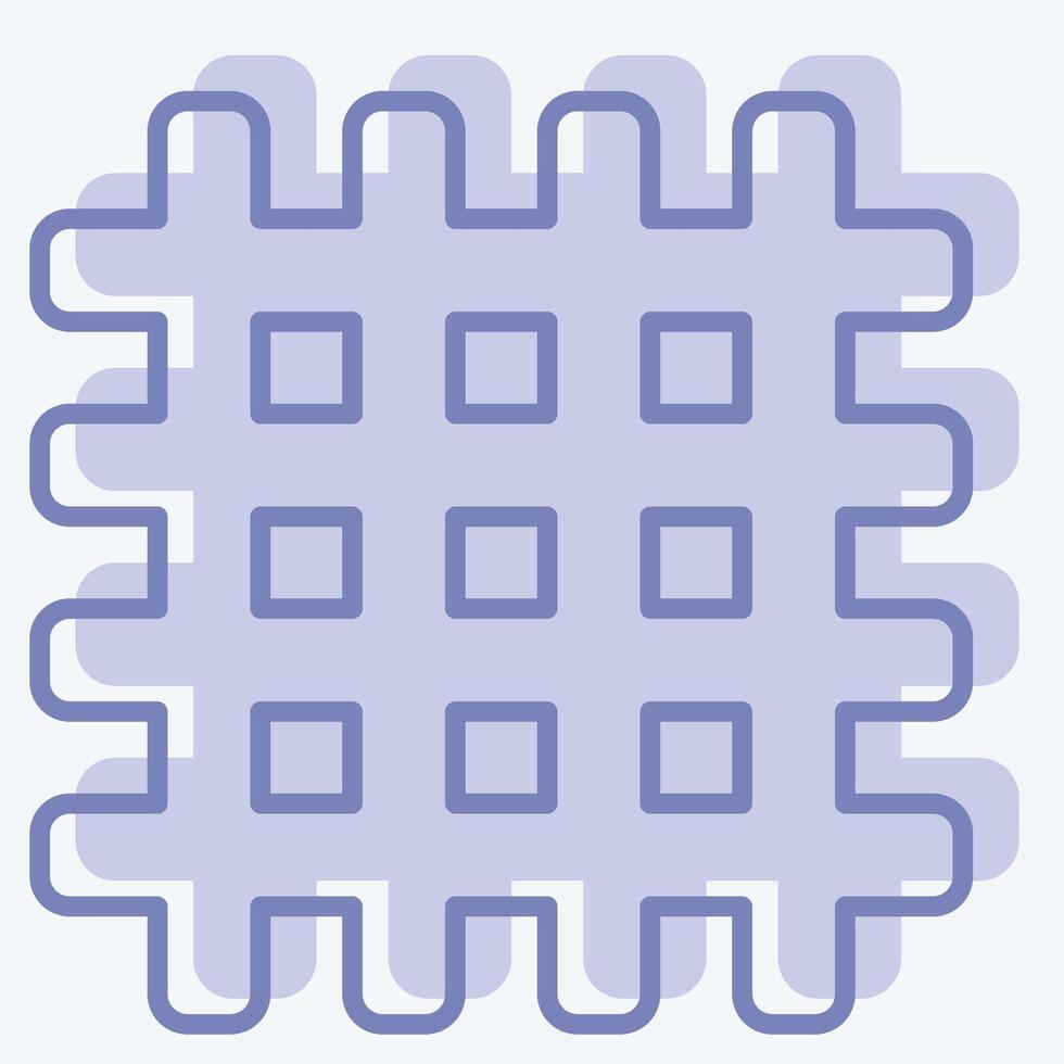 Icon Textile. related to Fabric symbol. two tone style. design editable vector