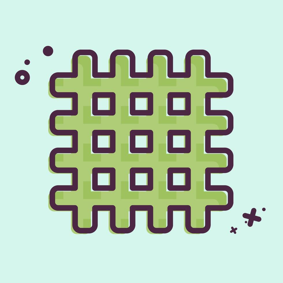 Icon Textile. related to Fabric symbol. MBE style. design editable vector
