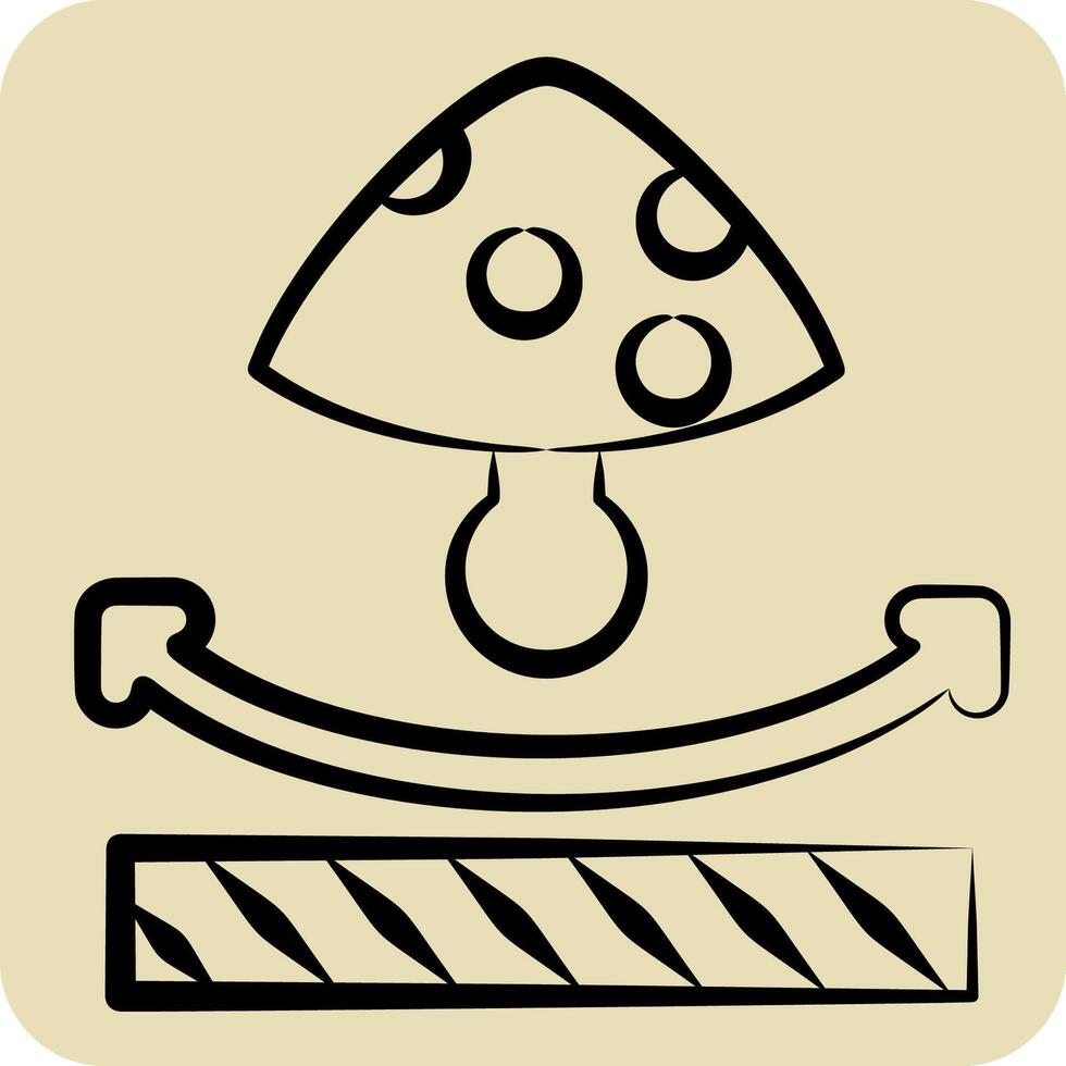Icon Anti Fungal. related to Fabric symbol. hand drawn style. design editable vector