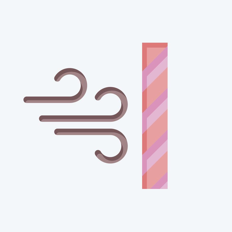 Icon Dustproof. related to Fabric symbol. flat style. design editable vector
