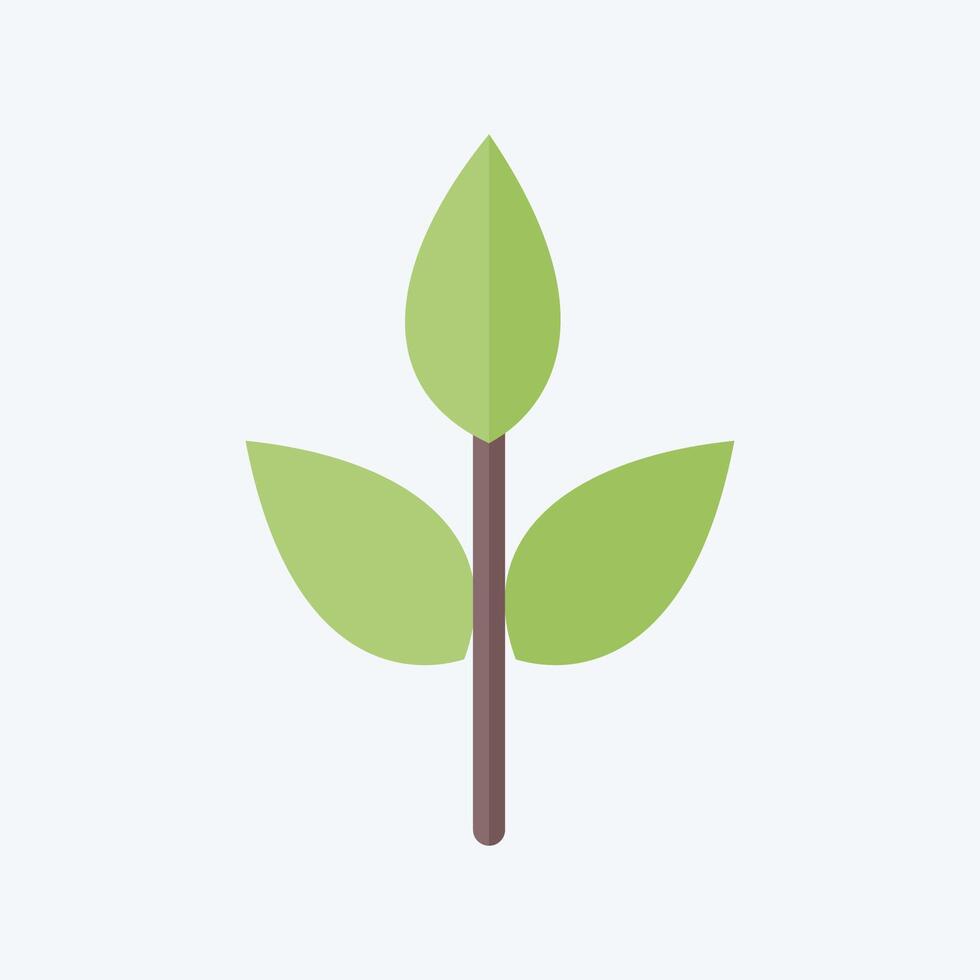 Icon Eco friendly Fabric. related to Fabric symbol. flat style. design editable vector
