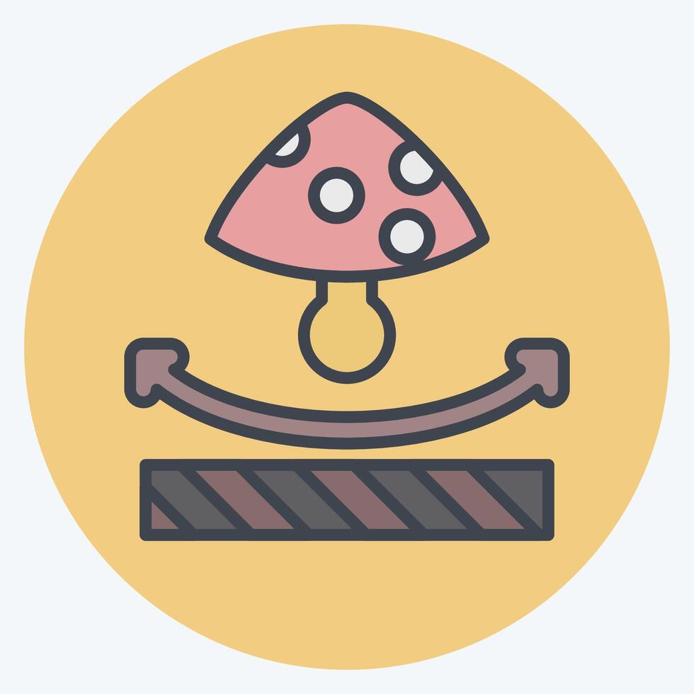 Icon Anti Fungal. related to Fabric symbol. color mate style. design editable vector
