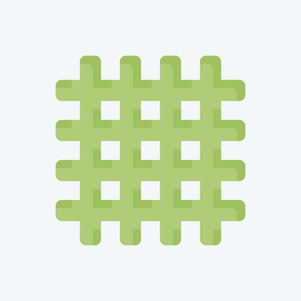 Icon Textile. related to Fabric symbol. flat style. design editable vector
