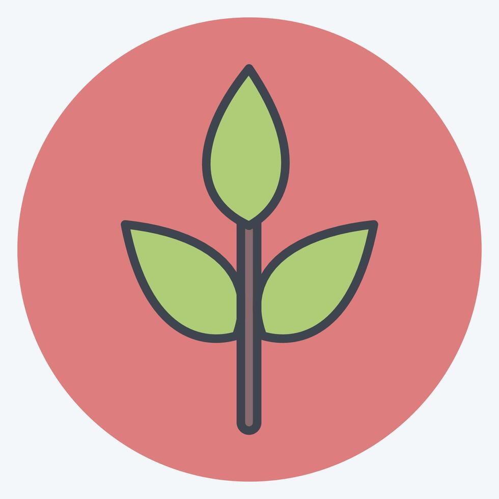 Icon Eco friendly Fabric. related to Fabric symbol. color mate style. design editable vector