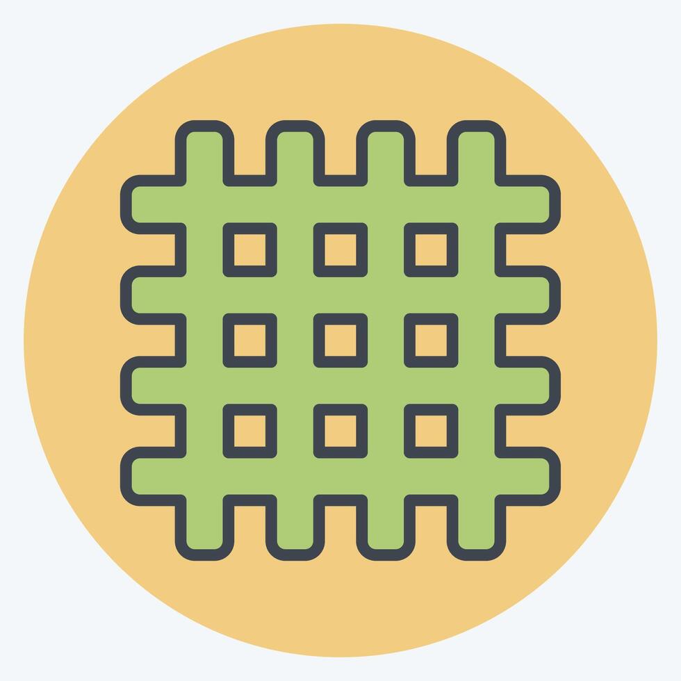 Icon Textile. related to Fabric symbol. color mate style. design editable vector