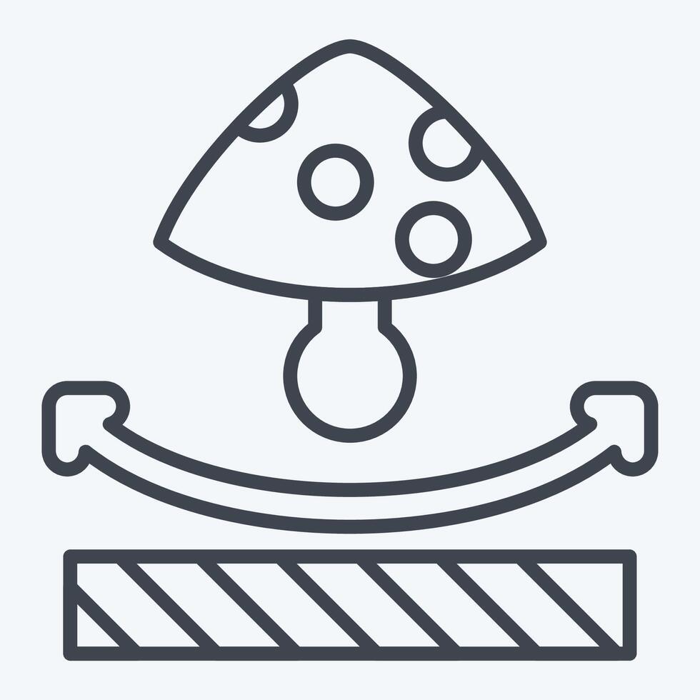 Icon Anti Fungal. related to Fabric symbol. line style. design editable vector