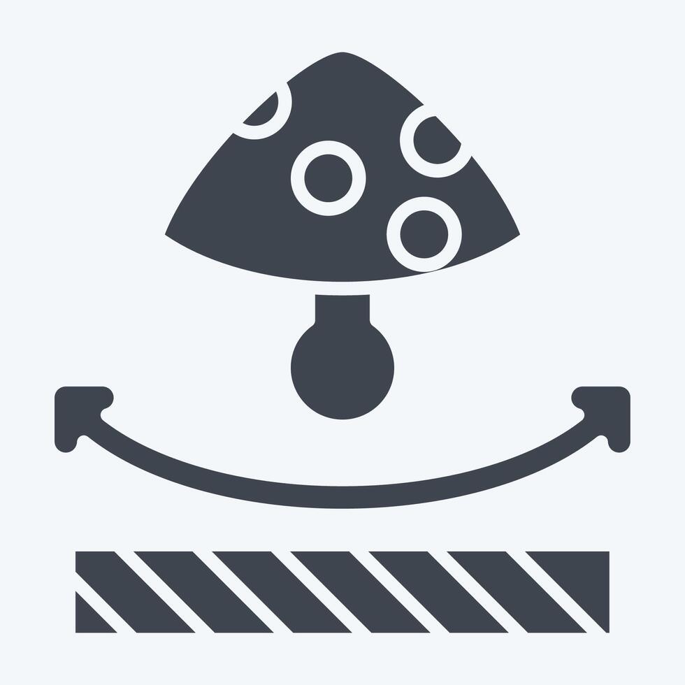 Icon Anti Fungal. related to Fabric symbol. glyph style. design editable vector