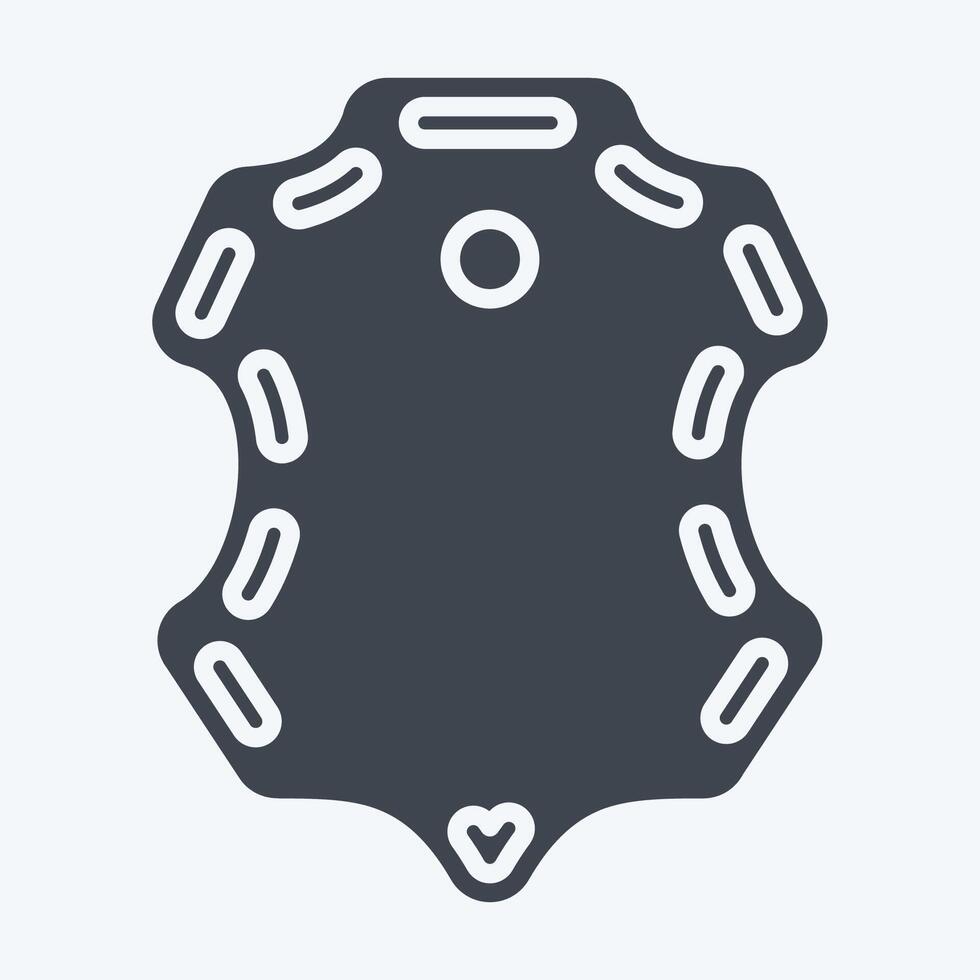 Icon Sheepskin. related to Fabric symbol. glyph style. design editable vector