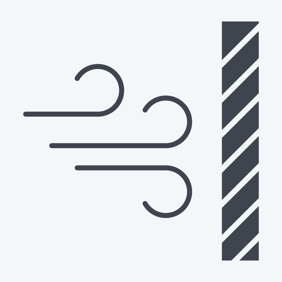 Icon Dustproof. related to Fabric symbol. glyph style. design editable vector