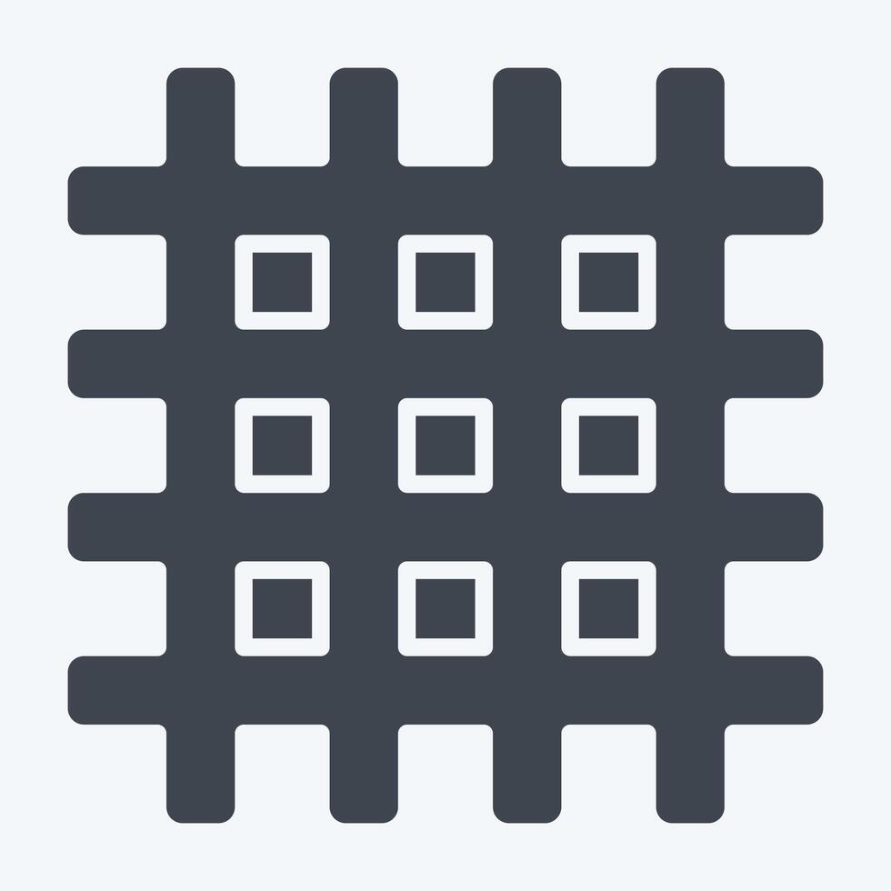 Icon Textile. related to Fabric symbol. glyph style. design editable vector