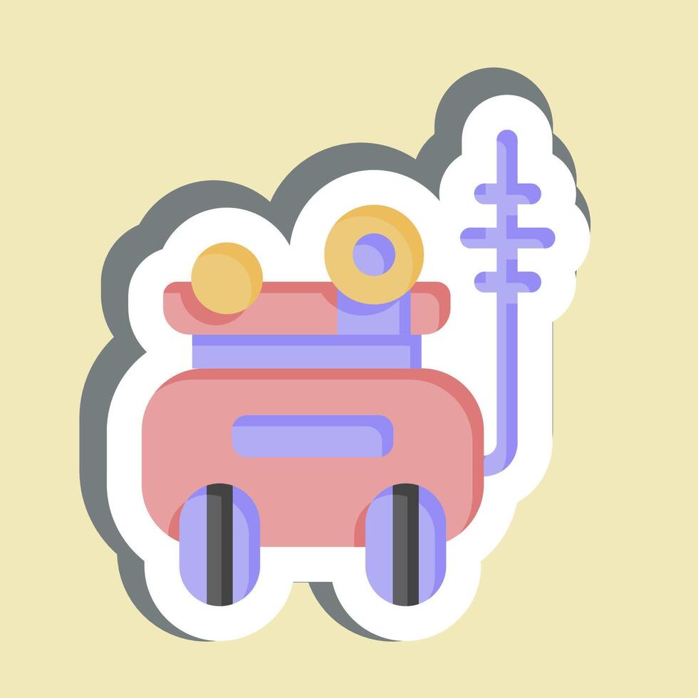 Sticker Armored Car. related to Vehicle symbol. editable vector