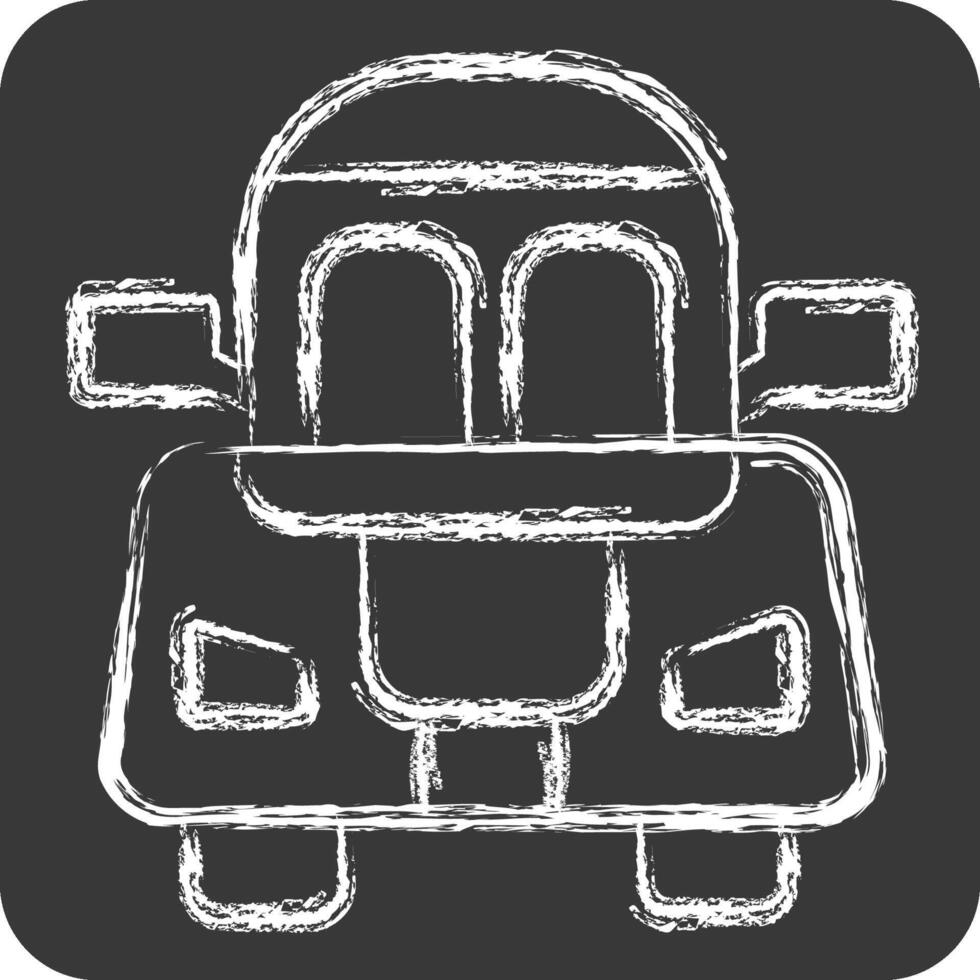 Icon Coupe. related to Vehicle symbol. chalk Style. editable vector