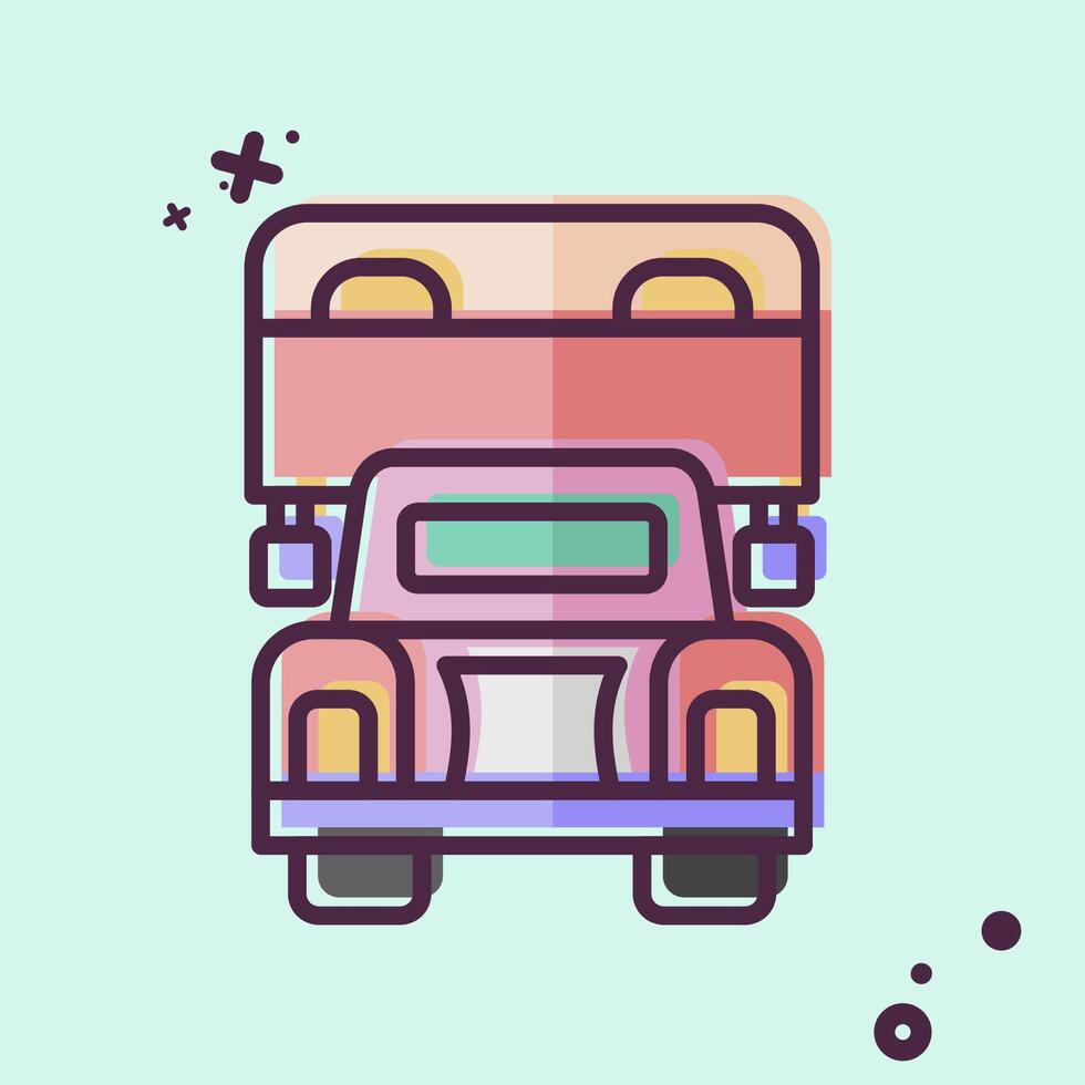 Icon Delivery Truck. related to Vehicle symbol. MBE style. editable vector