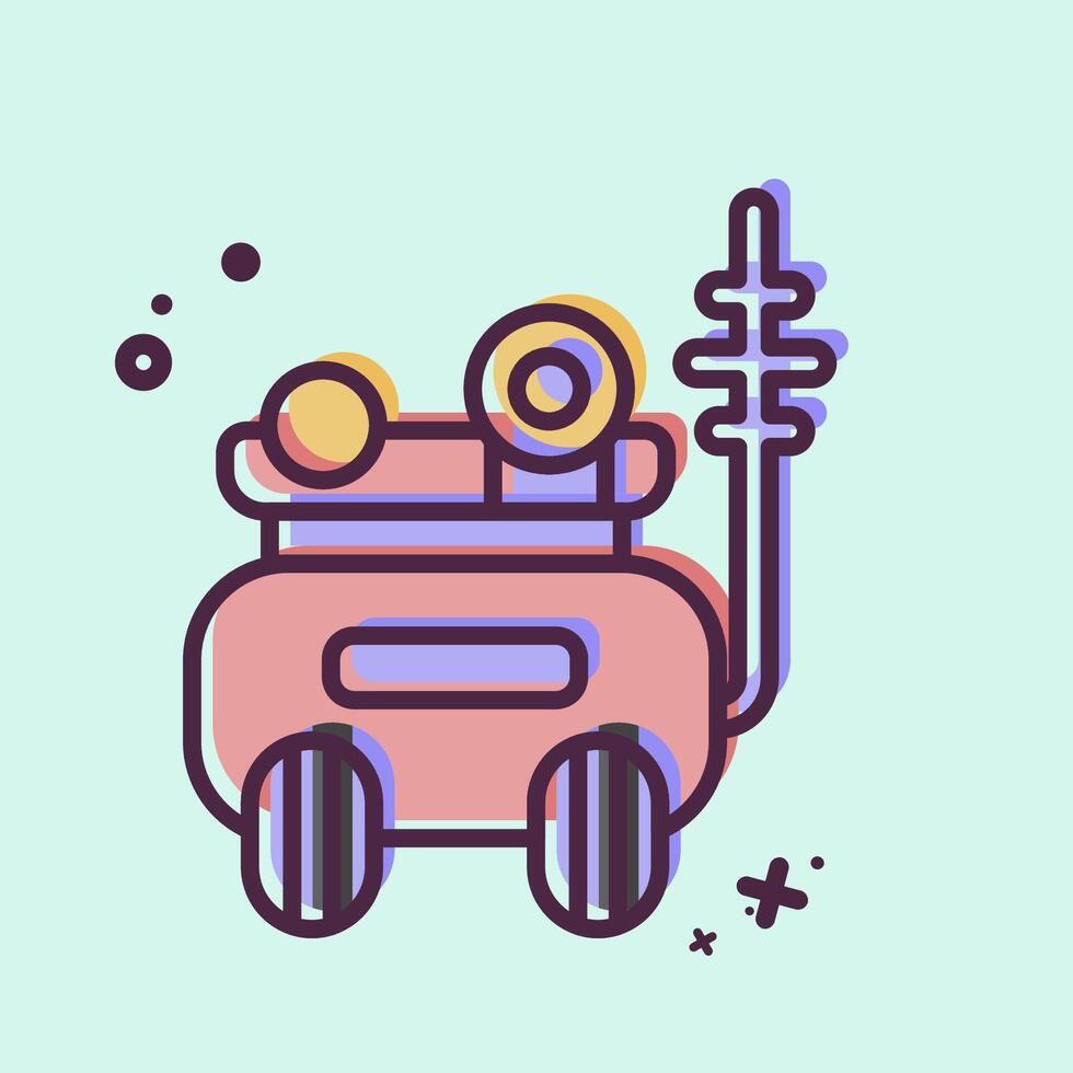 Icon Armored Car. related to Vehicle symbol. MBE style. editable vector