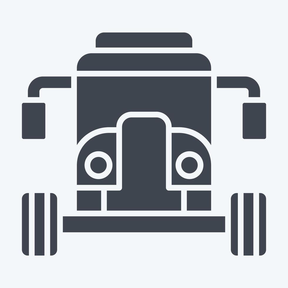 Icon Buggy. related to Vehicle symbol. glyph style. editable vector