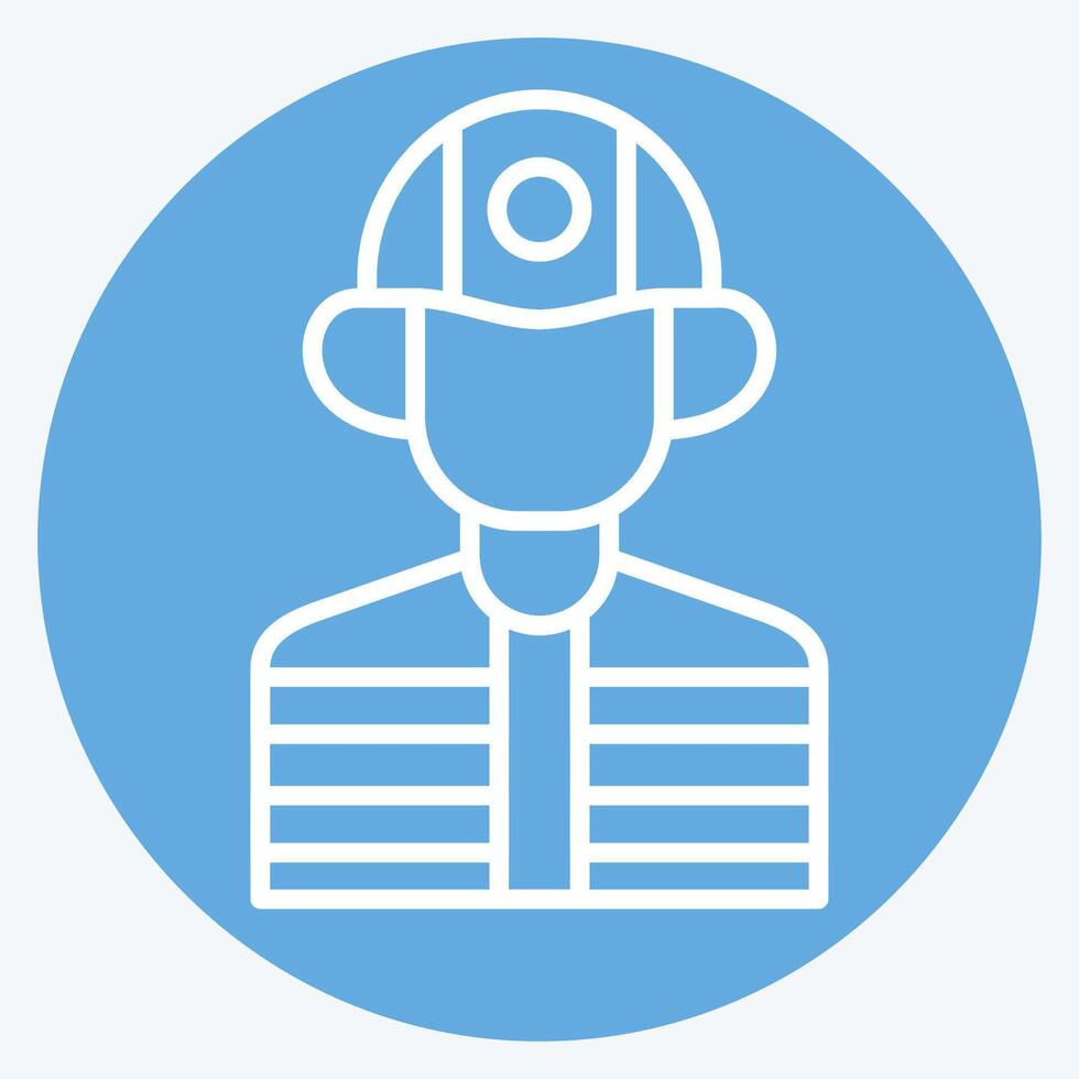 Icon Builder. related to Civil Engineering symbol. blue eyes style. design editable vector
