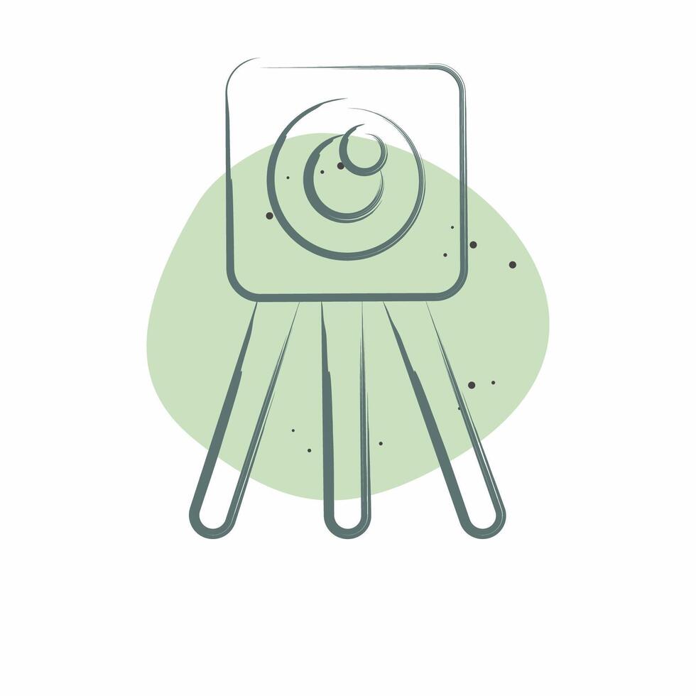 Icon Survey Eng. related to Civil Engineering symbol. Color Spot Style. design editable vector