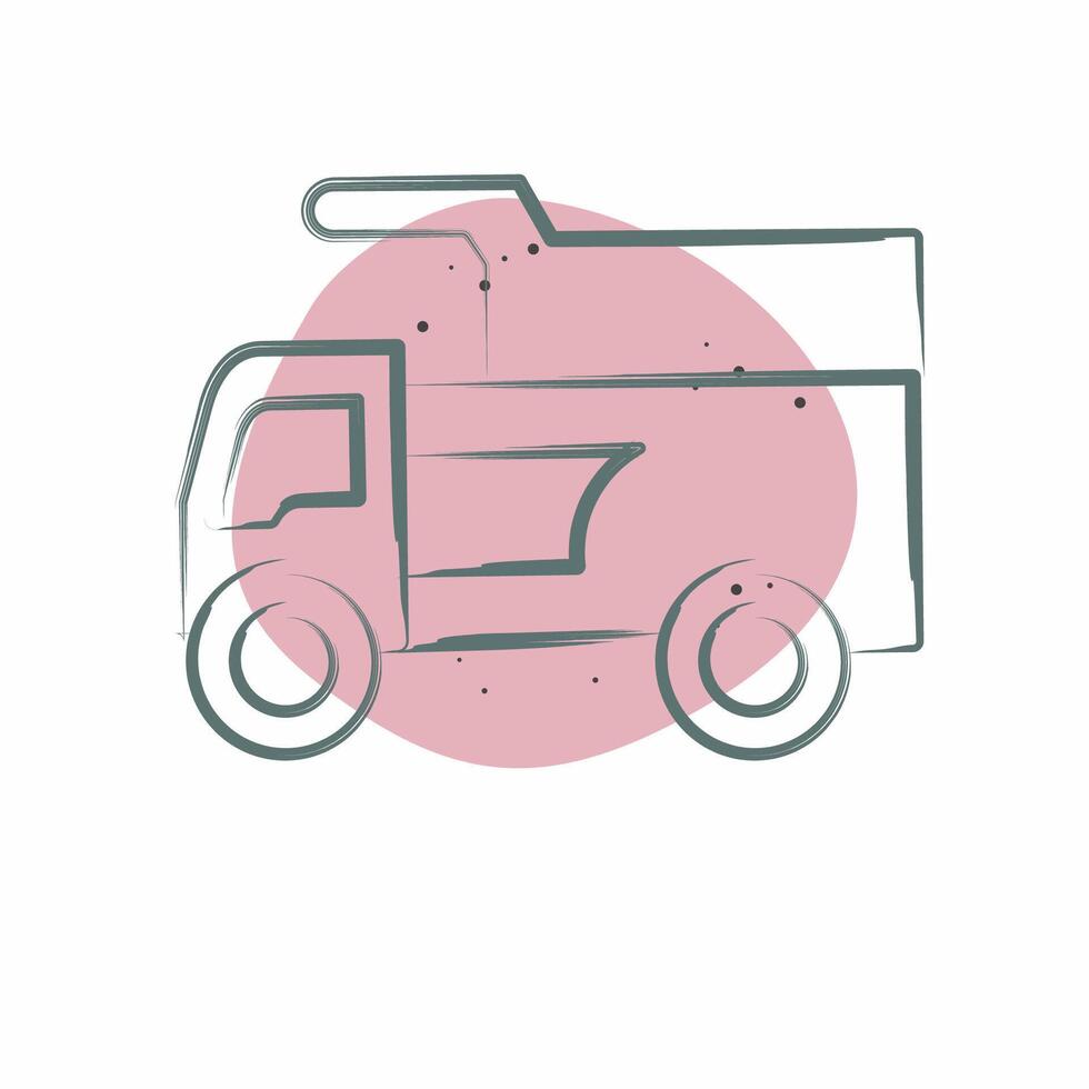 Icon Train. related to Civil Engineering symbol. Color Spot Style. design editable vector