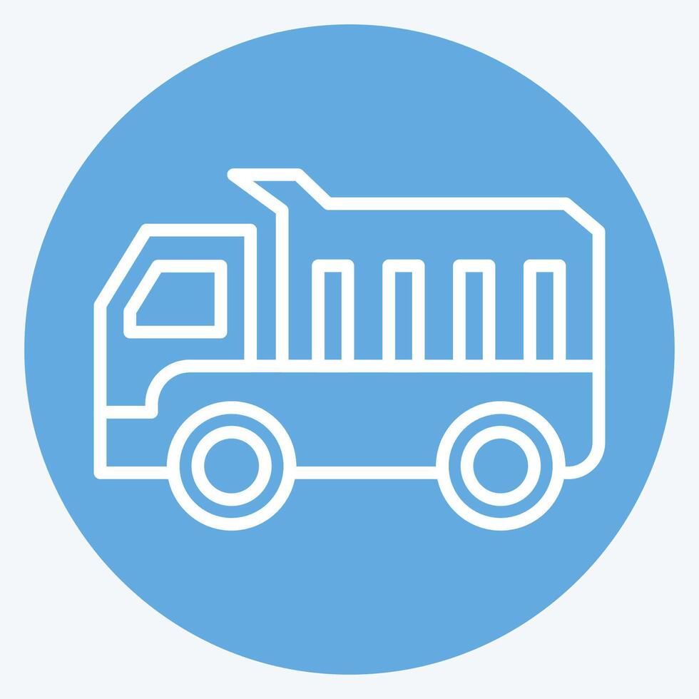 Icon Platform Scale. related to Civil Engineering symbol. blue eyes style. editable vector
