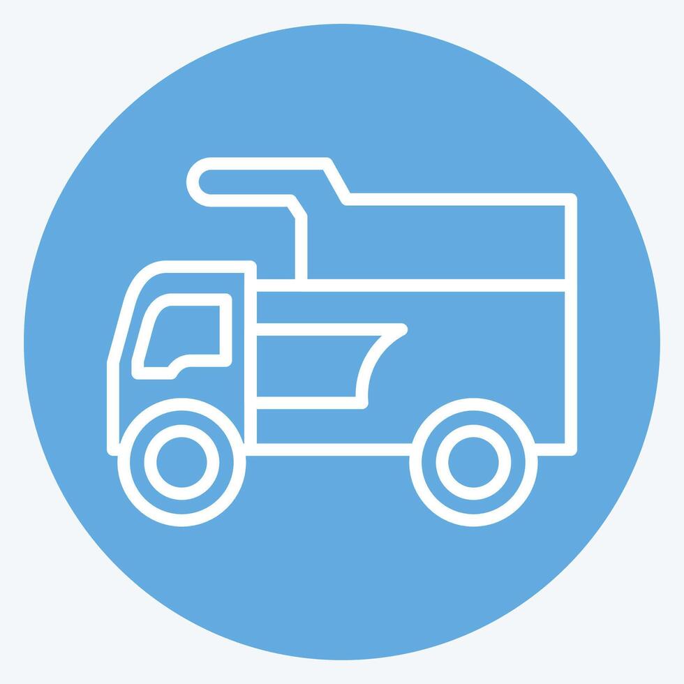 Icon Train. related to Civil Engineering symbol. blue eyes style. design editable vector