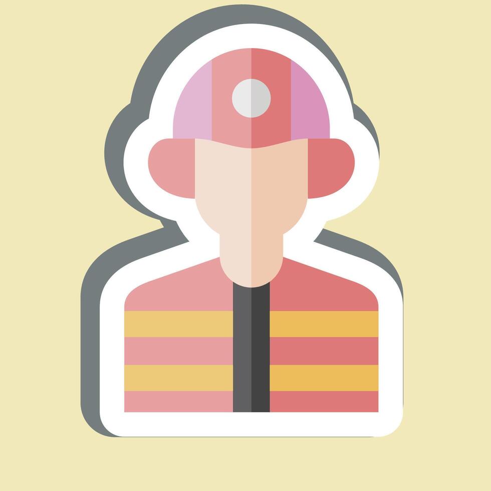 Sticker Builder. related to Civil Engineering symbol. design editable vector