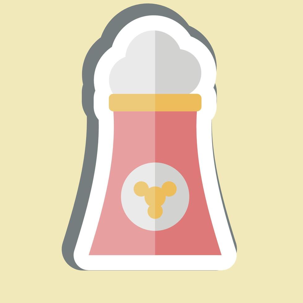 Sticker GEO Thermal. related to Civil Engineering symbol. editable vector