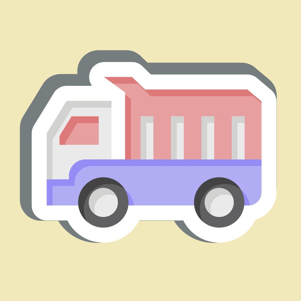 Sticker Platform Scale. related to Civil Engineering symbol. editable vector