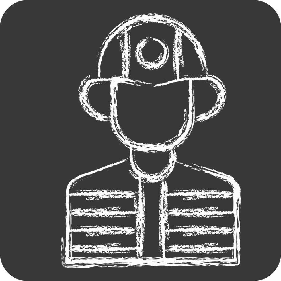 Icon Builder. related to Civil Engineering symbol. chalk Style. design editable vector